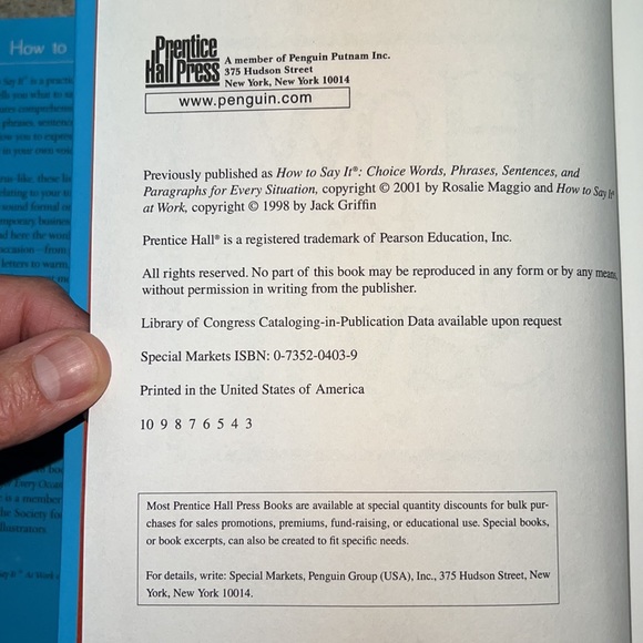 The Big Book Of HOW TO SAY IT hardcover Book that helps you learn how to write! - Picture 7 of 8